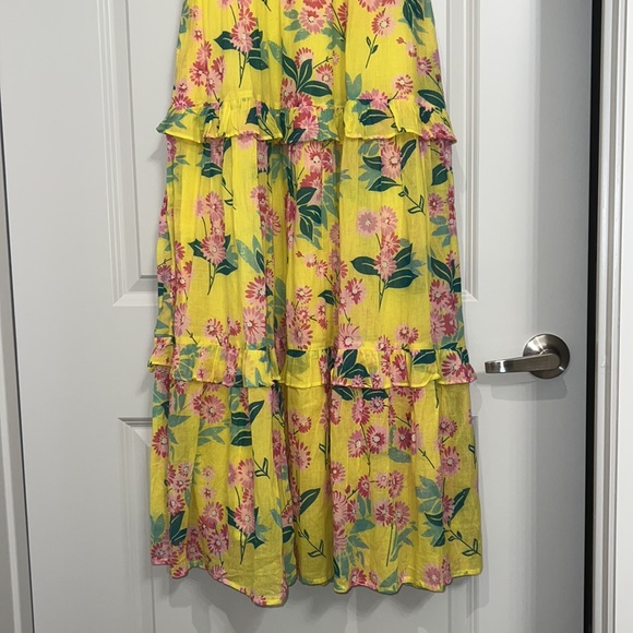 Banjanan Iris Yellow Floral Smocked Dress - Picture 5 of 11